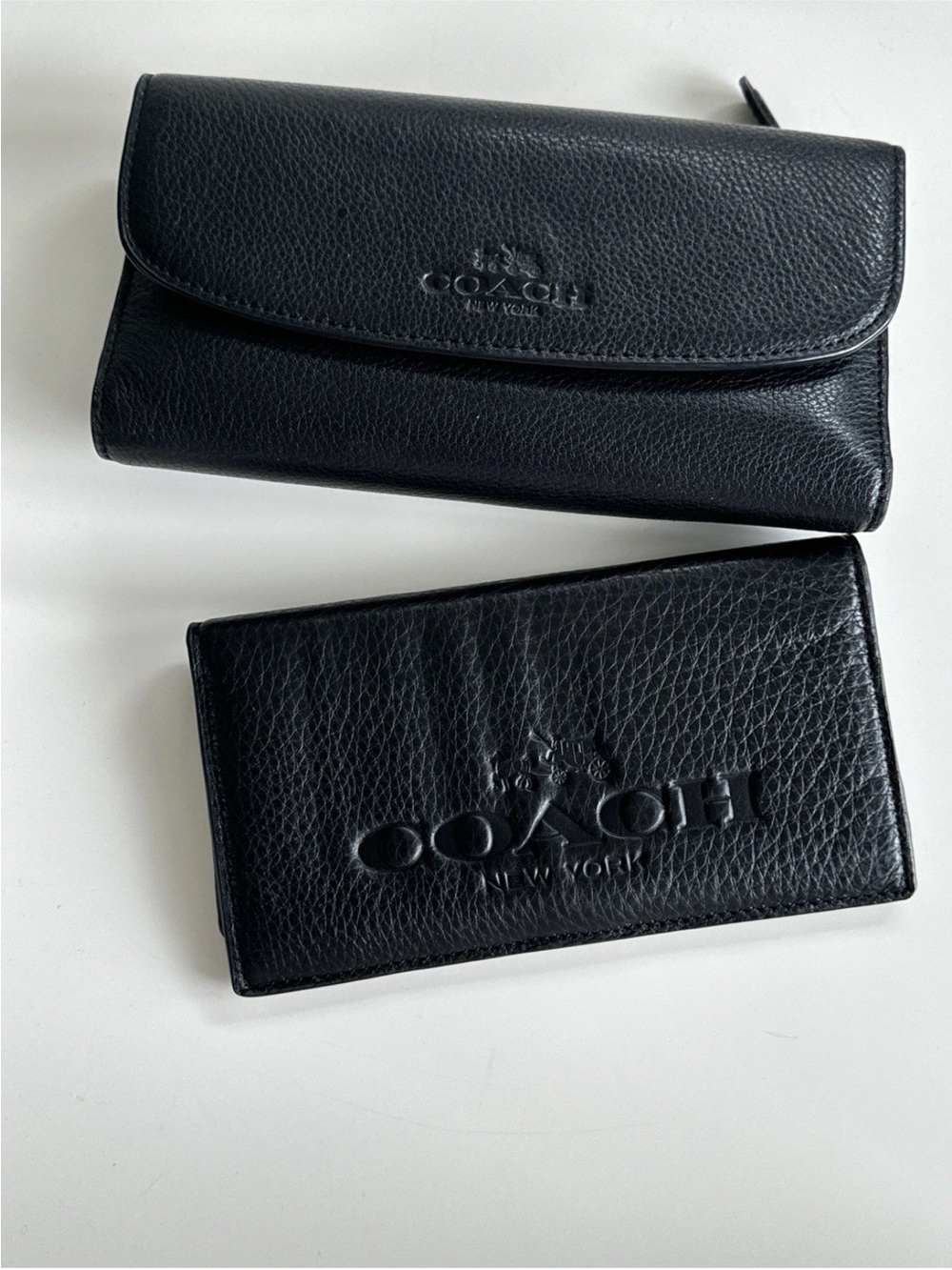 Coach Wallet And Check Book Black
